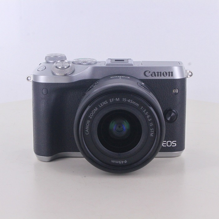 【中古】(キヤノン) Canon EOS M6 ダブルズーム EVFキット シルバー