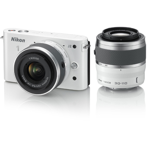 �j�R�� Nikon1 J2 �_�u���Y�[���L�b�g �z���C�g