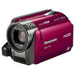 パナソニック SD/HDDビデオカメラ SDR-H80-R レッド