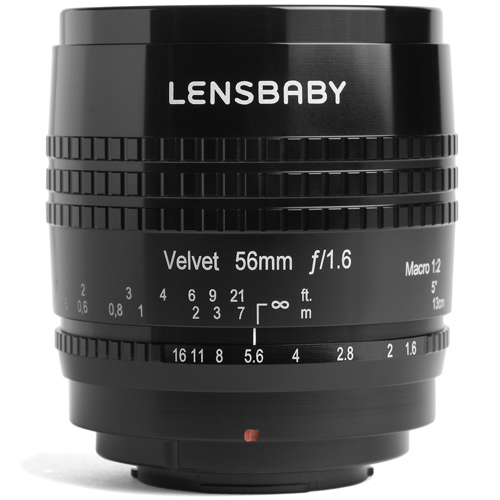 Lensbaby (レンズベビー) Velvet 56 56mm F1.6 ソフト (ソニーE用/フルサイズ対応) ブラック